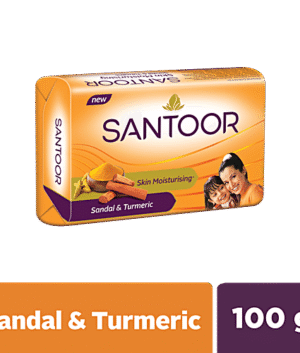 Santoor Skin Moisturising Sandal & Turmeric Bathing Soap,