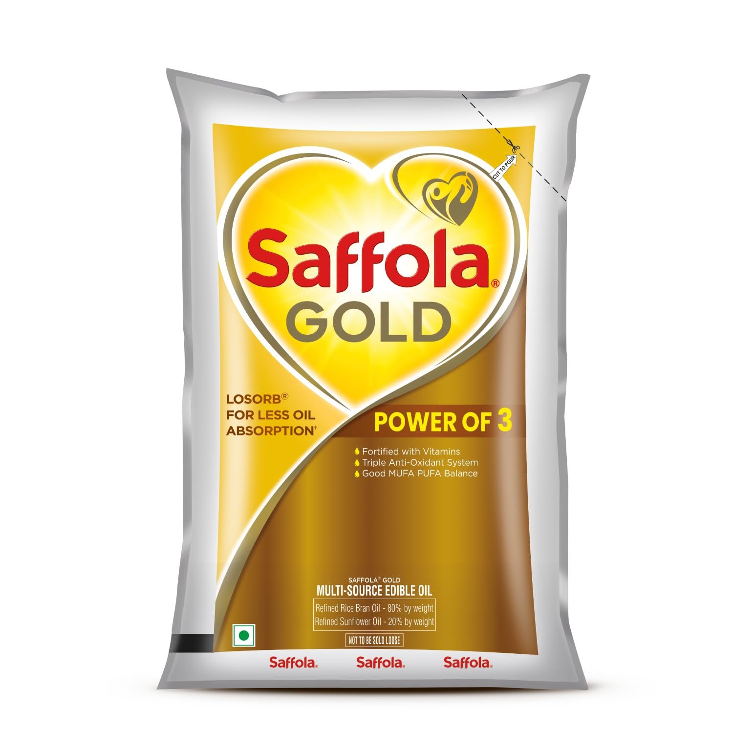 Saffola gold refined oil 1kg