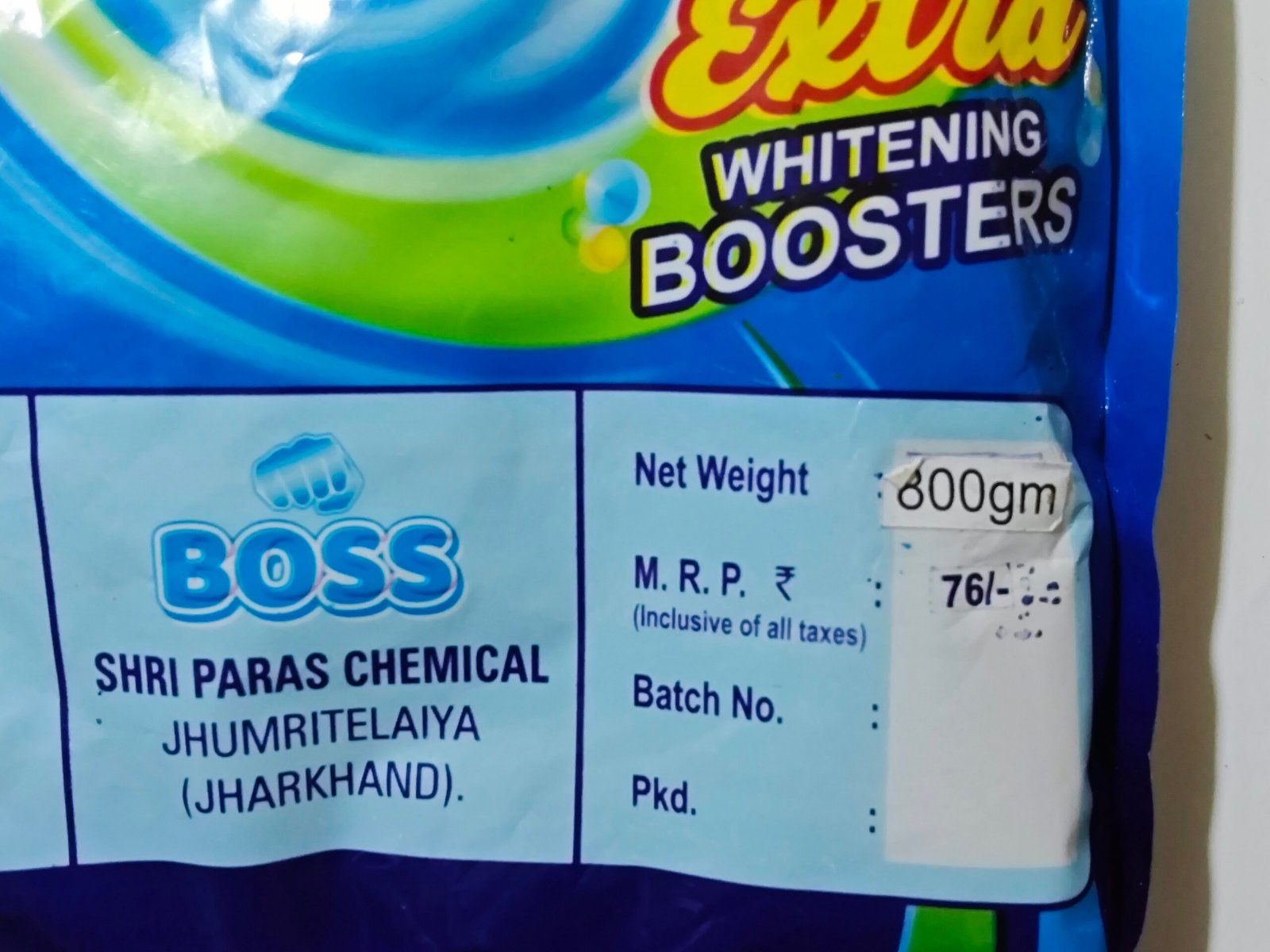 Boss detergent power 800g surf