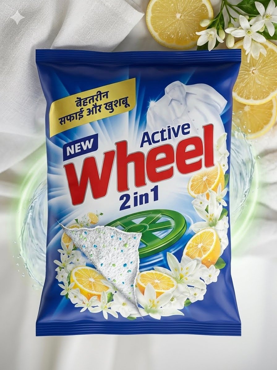 Wheel Active 2 in 1 Detergent Powder
