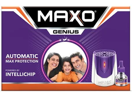 Maxo Genius Machine + Refill Mosquito Vaporiser Refill (45 ml)