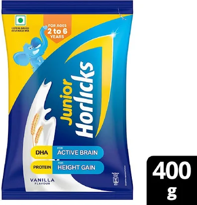 Junior Horlicks Vanilla Pouch (450 g)